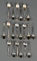 Set of Twelve Georg Jensen Sterling Acorn Demitasse Spoons