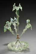 Victorian Green Glass Epergne