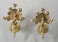 Pair of Figural Bronze Wall Sconces