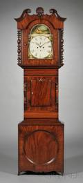 William IVEarly Victorian Mahogany Tallcase Clock
