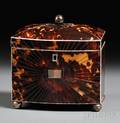 Dometop Tortoiseshell Double Tea Caddy