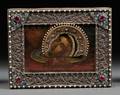 Russian Icon of John the Baptists Head on a Platter