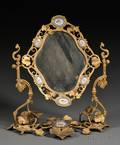 Sevresstyle Porcelainmounted Bronzed Metal Mirror