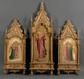 Three Giltwood Framed Painted Plaques