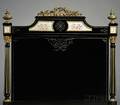 Pair of Napoleon III Ebonized Ormolu and Sevresstyle Porcelainmounted Twin Beds
