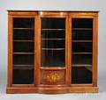 Edwardian Marquetryinlaid Bowfront Cabinet