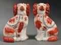 Pair of Staffordshire Pottery Spaniels
