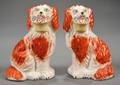 Pair of Staffordshire Pottery Spaniels
