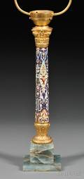 Champleve and Giltmetal Lamp Base