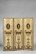 French Neoclassical Threepanel Screen