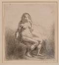Rembrandt van Rijn Dutch 16061669 Naked Woman Seated on a Mound