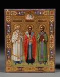 Russian Icon of the Three Great Hierarchs