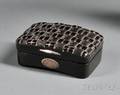 Silverinlaid Tortoiseshell Snuff Box and Cover