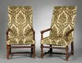 Pair of Dutch Barleytwist Walnut Armchairs