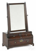 George III mahogany shaving mirror