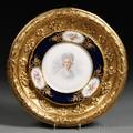 Framed Sevres Porcelain Portrait Plate