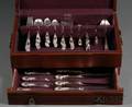 International Sterling Brocade Pattern Partial Flatware Service