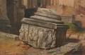 Pietro Sassi Italian 18341905 Classical Ruins in Rome
