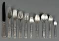 Gorham Sterling Chased St Dunstan Flatware Service for Twelve