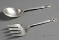 Pair of International Sterling Royal Danish Salad Servers