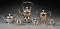 Six Piece Porter Blanchard Arts  Crafts Sterling Tea and Coffee Service
