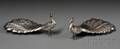 Pair of Durgin Sterling Peacockform Table Decorations