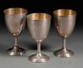 Set of Ten Gorham Sterling Goblets