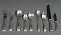 S Kirk  Son Sterling King Pattern Flatware Service For Eight