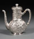 Tiffany  Co Sterling Repousse Coffeepot