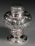 Sterling Repousse Tea Caddy