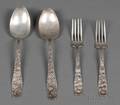 Eleven Whiting Manufacturing Co Sterling Berry Pattern Flatware Items