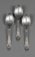 Twelve Tiffany  Co Sterling Broom Corn Pattern Tablespoons