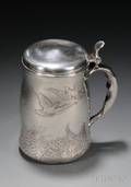 Whiting Manufacturing Co Sterling Acid Etched Trophy Tankard