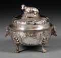 Gorham Coin Silver Butter Dish