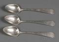 Set of Six Federal Coin Silver Tablespoons
