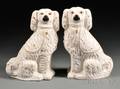 Pair of Victorian Staffordshire Spaniels