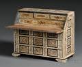 Continental Ivory Miniature Slantlid Desk