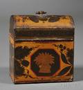 Tole Dometop Tea Caddy