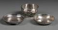 Two Small Chinese Export Silver Dishes