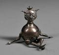 Whimsical George V Silver Brownieform Spirit Lamp