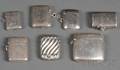 Seven English Silver Match Safes