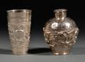 Two Chinese Export Silver Tablewares