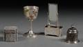 Four Small Chinese Export Silver Items