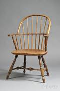 Walnut and Ash Sackback Windsor Chair