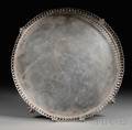 Portuguese Silver Galleried Salver