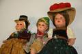 Three Celluloid Dolls in Regional Costume
