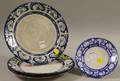 Four Dedham Pottery Rabbit Plates