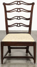 Philadelphia Chippendale mahogany ribbon back slipper chair
