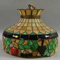 Leaded Slag Glass Fruit Pattern Hanging Lamp Shade