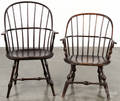 Two sackback Windsor chairs